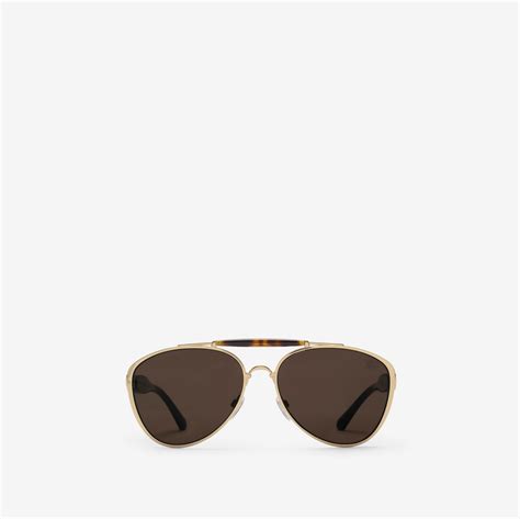 mens burberry aviator sunglasses|Heritage Aviator Sunglasses in Gold/tortoiseshell .